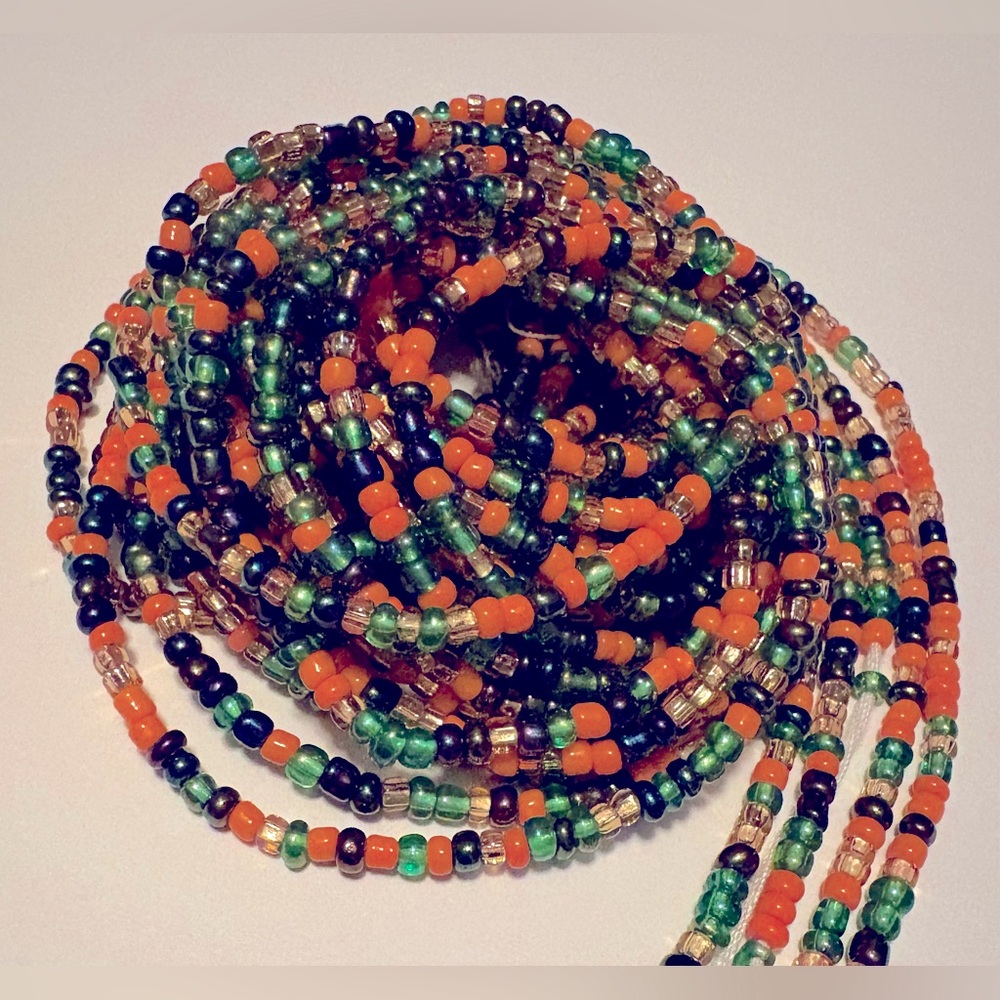 280 NWT  “FLORIDA” Multicolor Waistbeads DIY Tie On Up to 50 in length 📿Beginner